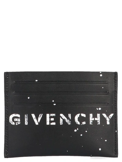 Shop Givenchy Stencil Cardholder In Black