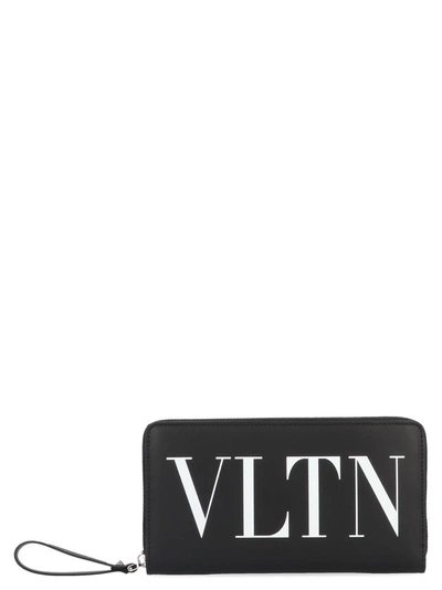 Shop Valentino Garavani Vltn Wallet In Black