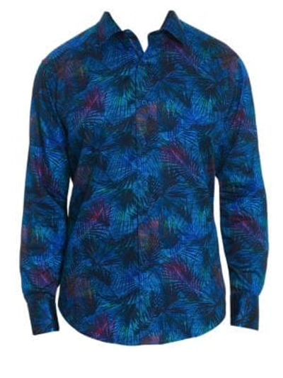 Shop Robert Graham Leafy Dreams Botanical Button-down Shirt In Multi