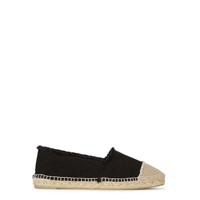 Shop Castaã±er Kampala Black Canvas Espadrilles