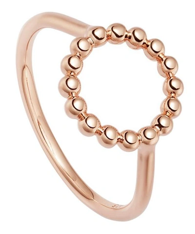 Shop Astley Clarke Rose Gold Vermeil Stilla Arc Beaded Ring