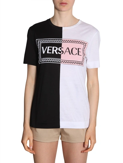 Shop Versace Round Neck T-shirt In Multicolour