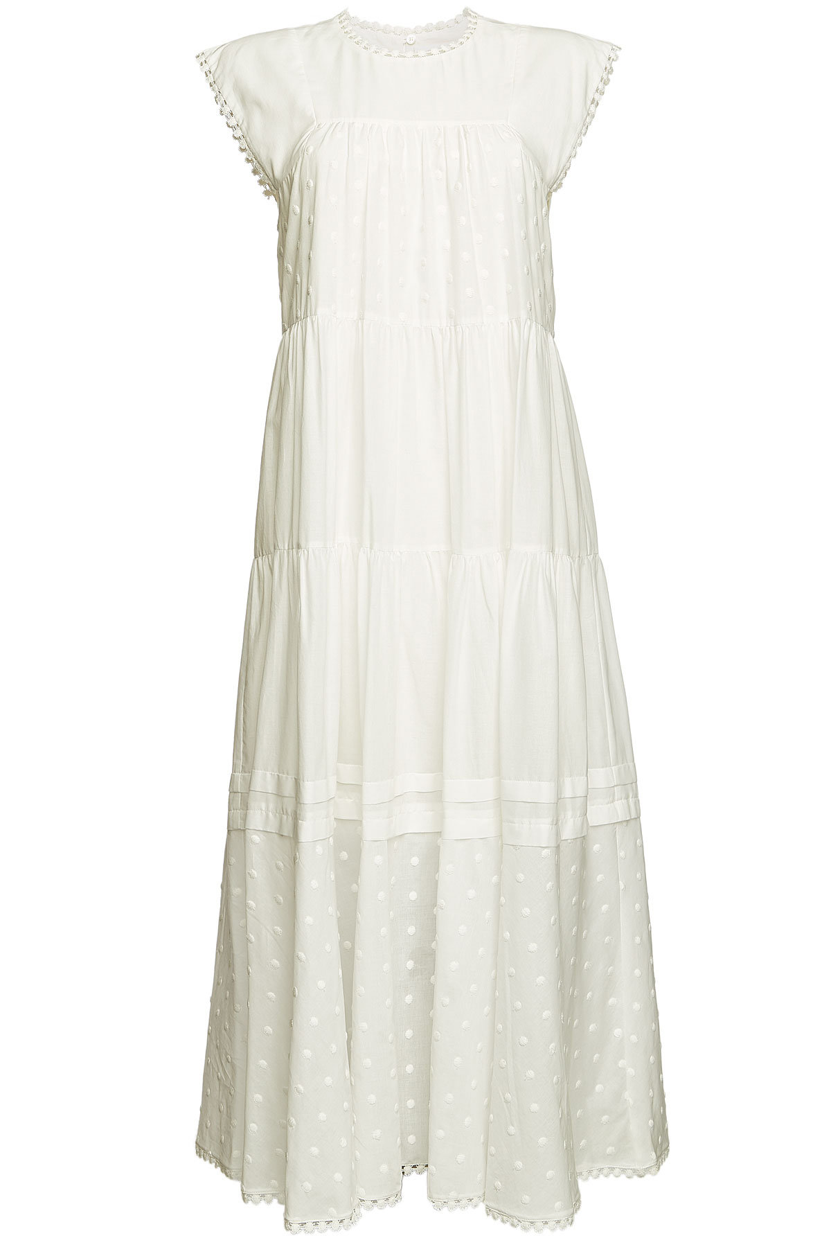 white sleeveless cotton dress