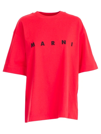 Shop Marni Logo Print T-shirt