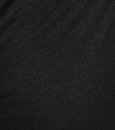Shop Rick Owens Lilies Cotton-blend One-shoulder Top In Black
