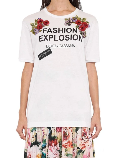 Shop Dolce & Gabbana Fashion Explosion T In White