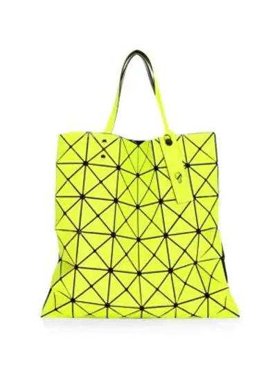 Shop Bao Bao Issey Miyake Lucent Twill Tote In Yellow