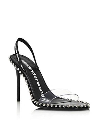Shop Alexander Wang Women's Nova Slingback High-heel Sandals In Black