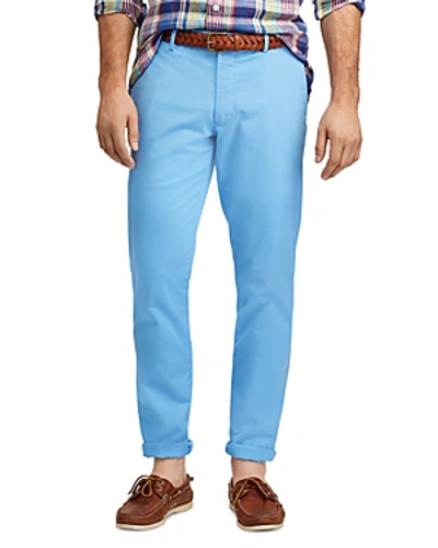 Shop Polo Ralph Lauren Stretch Slim Fit Chinos In Blue