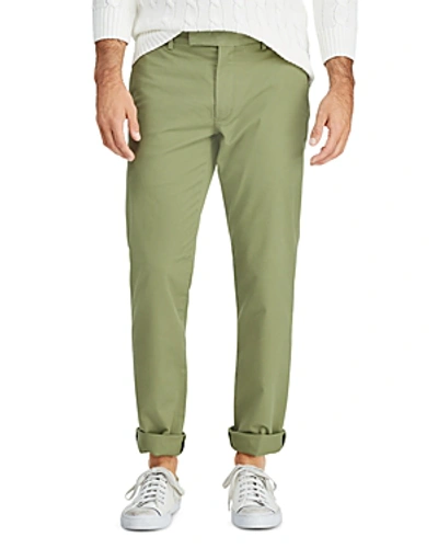 Shop Polo Ralph Lauren Stretch Slim Fit Chinos In Green
