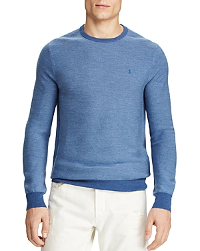 Shop Polo Ralph Lauren Lightweight Crewneck Sweater In Blue