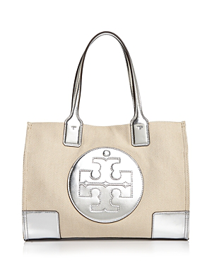 tory burch ella canvas mini tote