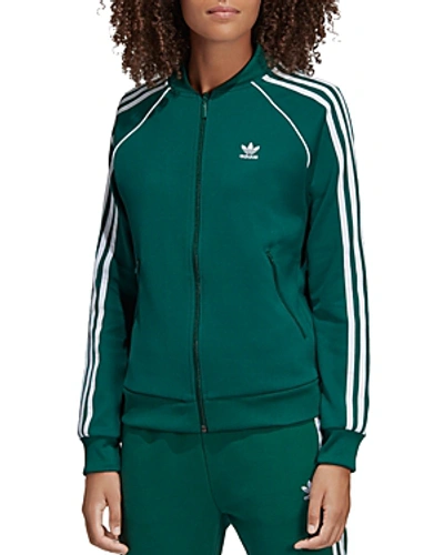 Adidas Originals Adicolor Three Stripe Track Jacket In Green - Green |  ModeSens