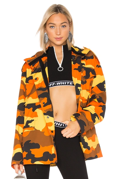 Shop Off-white Camo Jacket In All Over