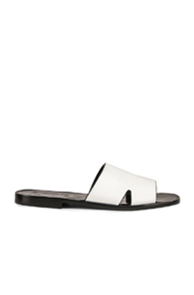 Shop Loewe Anagram Mule In White