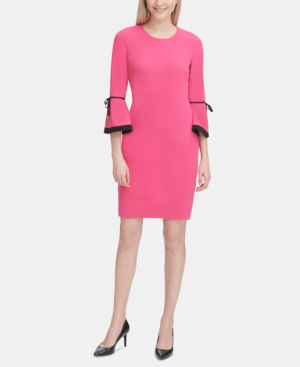 calvin klein pink sheath dress