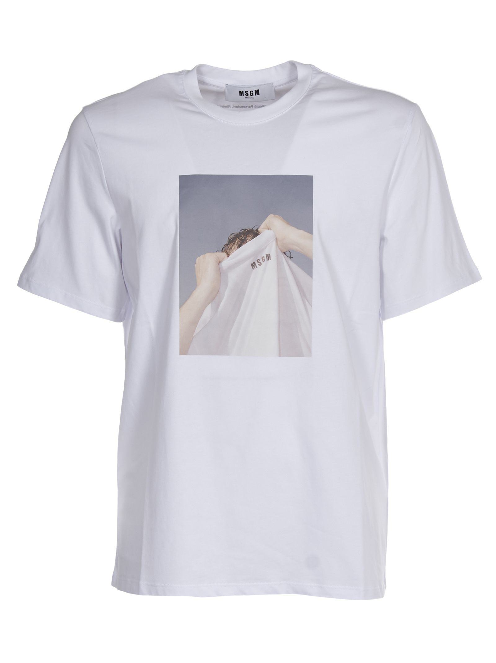 Msgm Photographic Print T-shirt In White | ModeSens
