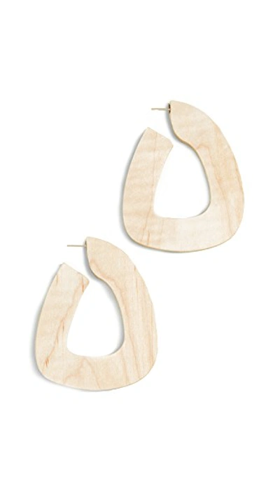 Shop Sophie Monet The Bell Hoops In Maple
