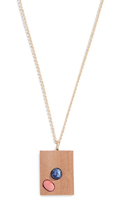 Shop Sophie Monet The Kiss Pendant Necklace In Pine