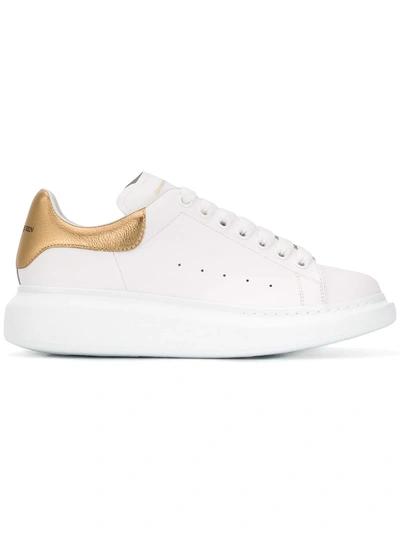 Shop Alexander Mcqueen Oversized Lace-up Sneakers - White