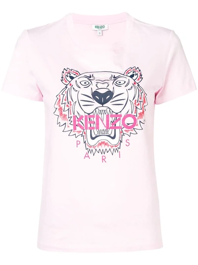 Shop Kenzo Tiger Print T-shirt - Pink