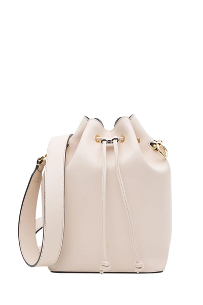 Shop Fendi Mon Tresor Bucket Bag In Bianco