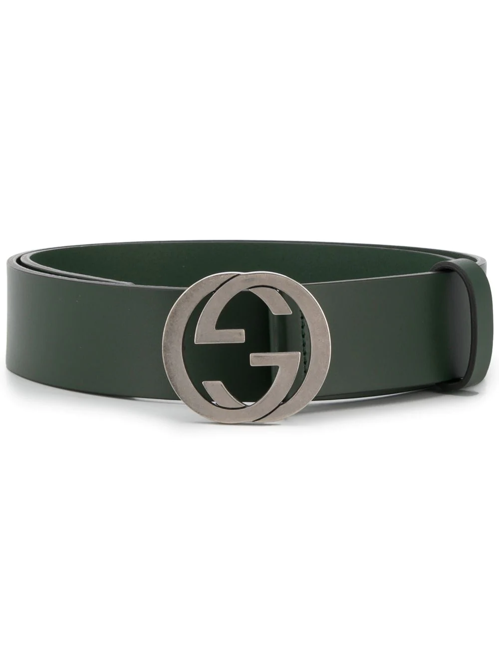 gucci double g silver belt