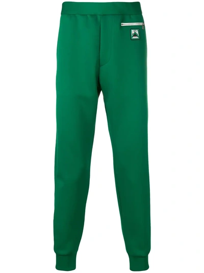 Shop Prada Logo Track Pants - Green
