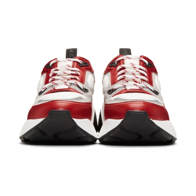 Shop Stella Mccartney White And Red Eclypse Sneakers In 6468 Red