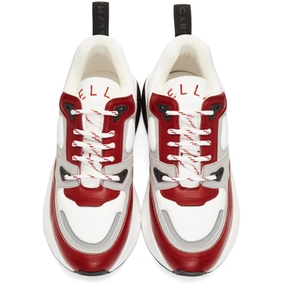 STELLA MCCARTNEY 白色 AND 红色 ECLYPSE 运动鞋