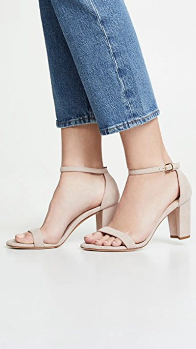 Shop Stuart Weitzman Nearlynude Sandals In Dolce