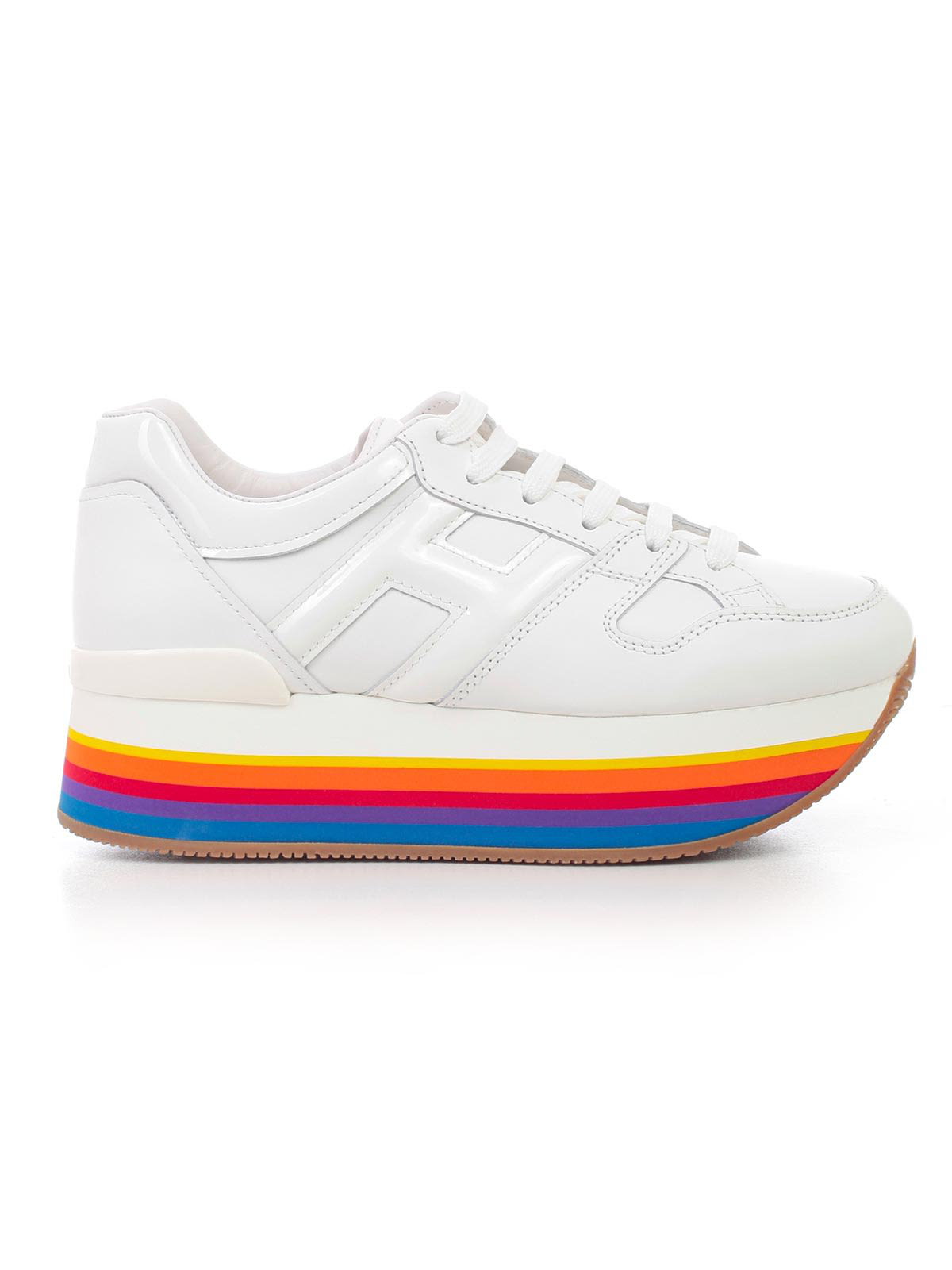 hogan rainbow platform sneakers