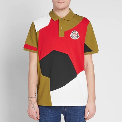 Shop Moncler Genius - 2 Moncler 1952 - Patchwork Logo Polo In Multi