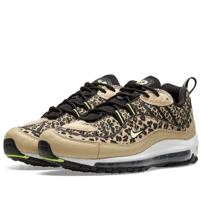 Nike Air Max 98 Leopard Print Sneakers In Brown | ModeSens