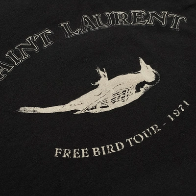 Shop Saint Laurent Free Bird Tee In Black