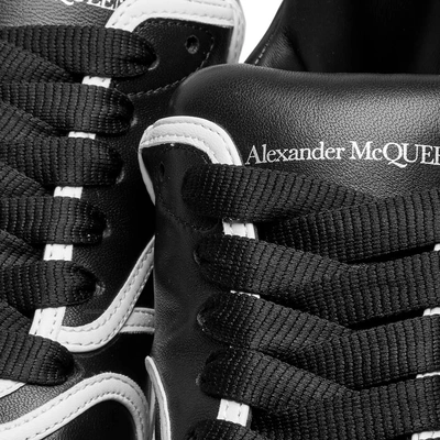 Shop Alexander Mcqueen Tape Detail Oversized Runner In Black