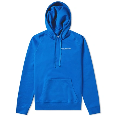 Shop Adsum Works Hoody In Blue