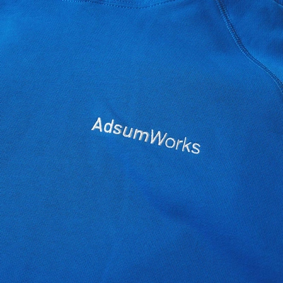 Shop Adsum Works Hoody In Blue