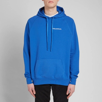 Shop Adsum Works Hoody In Blue