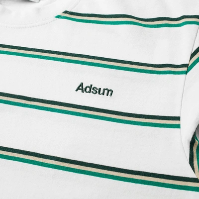 Shop Adsum Multi Stripe Tee In Green