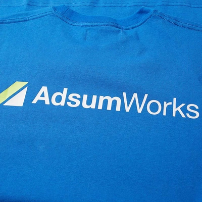 Shop Adsum Works Tee In Blue