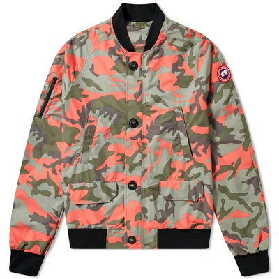 Shop Canada Goose Faber Bomber In Green