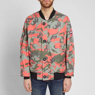 Shop Canada Goose Faber Bomber In Green