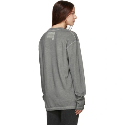 Shop A-cold-wall* Grey Bracket Long Sleeve T-shirt In Sc42 Medgry