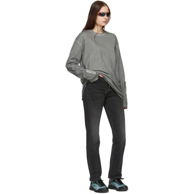 Shop A-cold-wall* Grey Bracket Long Sleeve T-shirt In Sc42 Medgry