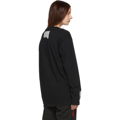 Shop A-cold-wall* Black Bracket Long Sleeve T-shirt In Sc1 1 Black