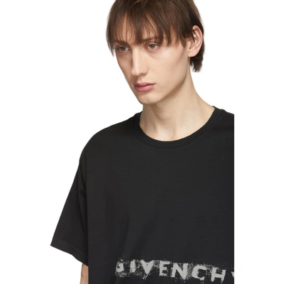 GIVENCHY 黑色涂鸦 T 恤