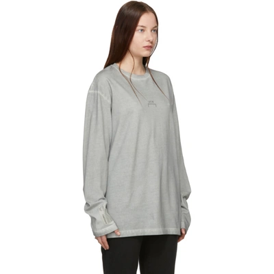 Shop A-cold-wall* Grey Bracket Long Sleeve T-shirt In C444 Pale G