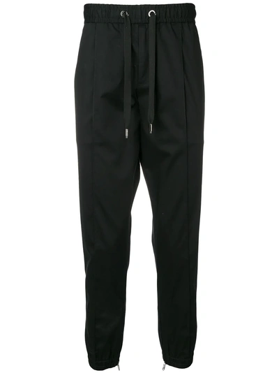 Shop Dolce & Gabbana Drop-crotch Track Pants - Black