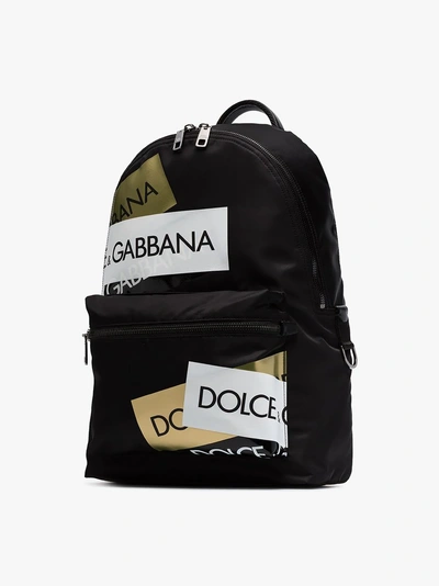 Shop Dolce & Gabbana Rucksack Mit Logo-patch In Black